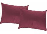 Dekokissen WIRTH "SUNBONE" Gr. 3, lila (beere, gemustert unifarben), B:40cm L:60cm, Polyester, Dekokissen_Sitzkissen_Kissenhüllen, Kissenhülle ohne Füllung, 2 Stück