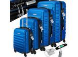 KESSER® 4tlg. Hartschalenkofferset Hartschalenkoffer Reisekoffer Set Reisekofferset Trolley Koffer Inkl. Kofferwaage + Gepäckanhänger Rollkoffer Schloss 4 Rollen ABS-Hartschale Teleskopgriff S-M-L-XL