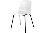 meet by Paperflow Bistrostuhl VERTIGO, Gestell schwarz, Kunststoffschale weiss, 2er-Set