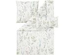 Estella Bettwäsche , Grün , Textil , Floral , 135x200 cm , Textiles Vertrauen - Oeko-Tex® , atmungsaktiv, hautfreundlich, bügelleicht, samtiger Griff , Heimtextilien, Bettwäsche & Leintücher, Bettwäsche, Satin-Bettwäsche