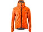Fahrradjacke GONSO "Save Jacket Trail M", Herren, Gr. 4XL, orange (neonorange), 100% Polyester, Jacken, Herren Regenjacke wind- und wasserdicht, Radjacke mit Kapuze