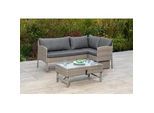 Loungegarnitur Viletta in Steinbeige