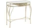 vidaXL Beistelltisch Französischer Stil Metall 82x39x76 cm Golden