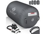 KESSER® Aufblasbare Air Roll Airtrack, Gymnastik-Rolle inkl. Tragetasche & elektr. Luftpumpe Barrel Gymnastik Tumbling Yoga Gymnastik Rolle Gymnastikmatte, Fitnessrolle