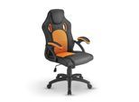 Juskys Racing Schreibtischstuhl Montreal ergonomisch Bürostuhl PC Gaming Stuhl – orange