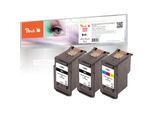 Peach C540 BK 3 Druckköpfe (2*bk, col) ersetzt Canon PG-540BK*2, CL-541C, 5225B006 für z.B. Canon Pixma TS 5150, Canon Pixma TS 5100 (wiederaufbereitet)
