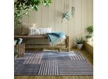 Teppich FLAIR RUGS "Vigo Blocks", blau, B:160cm H:4mm L:230cm, Kunstfaser, Teppiche, Teppich, Vigo Blocks Indoor Outdoor-Teppich