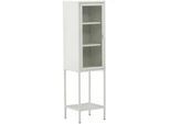 Livetastic Vitrine , Weiß , Metall , 40.5x150x35 cm , stehend , Esszimmer, Vitrinen