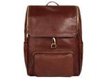 Piké Laptoprucksack, echt Leder, Made in Italy