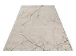 Teppich WECON HOME "Linus", beige (creme,beige), B:120cm H:18mm L:170cm, Kunstfaser, Teppiche, Teppich, Gewebt, Hoch-Tief, pflegeleicht, Marmor Optik, Scandi, Wohnzimmer