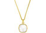 Kette mit Anhänger JOOP "2035890", gold (gelbgoldfarben, weiß), Halsketten, Damen, Edelstahl, L: 55, mit Perlmutt