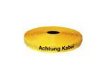 KELMAPLAST Ortungsband m. 2 Edelstahldrähten Achtung Kabel gelb Breite 40mm (0601500400250010118102800)