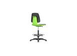 bimos Arbeitsstuhl Labsit 3, K-Leder grün Sitzhöhe 520-770 mm (9121-MG01-3280)