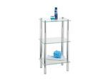 WENKO Badregal Yago silber 40,0 x 30,0 x 74,0 cm