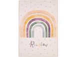 Ben'n'jen Kinderteppich , Creme , Textil , Regenbogen , rechteckig , 140x200 cm , Oeko-Tex® Standard 100 , pflegeleicht , Teppiche und Böden, Teppiche, Kinderteppiche