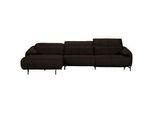 Emilio Belluti Ecksofa , Dunkelbraun , Leder , Echtleder , Dickleder , Ottomane links, L-Form , 313x165 cm , Typenauswahl, Fußauswahl, Lederauswahl, Stoffauswahl, seitenverkehrt erhältlich, Rücken echt, individuell planbar , Wohnzimmer, Sofas & Couches, Wohnlandschaften, Ecksofas