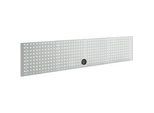 Schäfer Shop Pure Lochwand für AST31 Tischaufbau, bis 150 kg, B 2000 x H 380 mm, Stahl, lichtgrau
