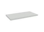 Schäfer Shop Pure Ablegeboden für manuell höhenverstellbare Arbeitstische AST31, Spanplatte, Stärke 25 mm, bis 30 kg, B 740 x T 365 x H 55 mm, lichtgrau