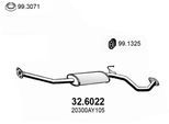 ASSO Mittelschalldämpfer für NISSAN 20300AY105 20300AY11E 20300AY115 32.6022