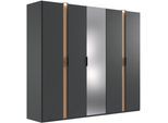 Wimex Drehtürenschrank »Rimini by fresh to go, Kleiderschrank mit Spiegel, Metallgriffe«, inklusive LED Beleuchtung, B/T/H...