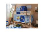 TiCAA Etagenbett Erni Country Kiefer Natur