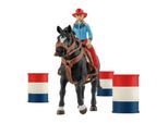 Schleich Barrel Racing mit Cowgirl