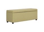 vidaXL Bank mit Staufach 116 cm Grün Polyester