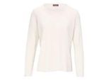 Rundhals-Pullover aus Schurwolle und Kaschmir include weiss