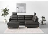 Ecksofa SIT & MORE "Farö L-Form", grau (anthrazit), B:251cm H:90cm T:187cm, Sofas, Ecksofa, inklusive Federkern, wahlweise mit Bettfunktion und Bettkasten