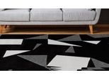 Teppich ARTE ESPINA "Spirit Frisee 3108", schwarz-weiß (schwarz, weiß, grau), B:140cm H:23mm L:200cm, Obermaterial: 100% Modacryl, Teppiche, Teppich, Besonders strapazierfähig und pflegeleicht