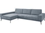 Ecksofa "SO 3600 optimaler Sitzkomfort in Federkern o. Kaltschaum, 2 Sitzhöhen", blau (kama blau), B:293cm H:87cm T:180cm, 100% Polyester, SET ONE BY MUSTERRING, Sofas, Ecksofa, Sitzhöhe 42 cm, Federkern, B 293 x T 180 cm, Kama blue