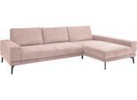 Ecksofa "SO 3600 optimaler Sitzkomfort in Federkern o. Kaltschaum, 2 Sitzhöhen", rosa (kama rose), B:293cm H:87cm T:180cm, 100% Polyester, SET ONE BY MUSTERRING, Sofas, Ecksofa, Sitzhöhe 42 cm, Federkern, B 293 x T 180 cm, Kama rose