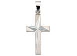 Kreuzanhänger JOBO "Anhänger Kreuz", weiß (weißgold 375), Schmuckanhänger, Damen, Weißgold 375, 375 Weißgold