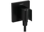 Wandanschlussbogen Hansgrohe FixFit E Porter KS mit Brausehalter DN15 (1/2'') mattschwarz - 26889670