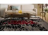 Teppich ARTE ESPINA "Naila 300", schwarz (schwarz, rot), B:160cm H:11mm L:230cm, Polypropylen (PP), Teppiche, Teppich