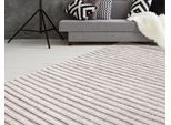 Teppich CALO-DELUXE "Bature 305" Gr. 2, beige (natur, creme), B:80cm H:10mm L:150cm, Viskose, Wolle, Teppiche, Teppich, Wolle und Viskose mit Fransen, Wohnzimmer