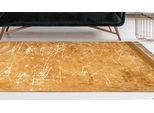 Teppich PADIRO "Dolce Vita 225", gold, B:120cm H:10mm L:170cm, Viskose, Teppiche, Teppich, Modern bedrucktes Unikat, Trendige Verwaschung