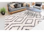 Hochflor-Teppich CALO-DELUXE "Elvar-2000" Gr. 2, beige (elfenbeinfarben), B:80cm H:27mm L:150cm, Kunstfaser, Teppiche, besonders weich durch Microfaser, Wohnzimmer