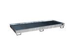 Bauer Regalwanne RW 3300-2 PE, mit PE-Einsatz, B 3262 x T 1312 x H 267 mm, bis 540 l, Stahl feuerverzinkt