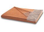 Plaid BIEDERLACK "Plaid Giletti", braun (rust), B:130cm L:170cm, Baumwolle, Polyacryl, Wohndecken, im klassischem Plaidmaß