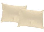 Dekokissen WIRTH Gr. 3, beige (beige, unifarben), B:40cm L:60cm, Kunstfaser, Dekokissen_Sitzkissen_Kissenhüllen, Kissenhülle ohne Füllung, 2 Stück