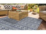 Teppich KAYOOM "Sunny 210", blau (hellblau), B:120cm H:8mm L:170cm, Polyester, Teppiche, Teppich, Besonders pflegeleicht. Im Innen- und Außenbereich verwendbar.