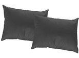 Dekokissen WIRTH Gr. 3, schwarz (schwarz, unifarben), B:40cm L:60cm, Kunstfaser, Dekokissen_Sitzkissen_Kissenhüllen, Kissenhülle ohne Füllung, 2 Stück