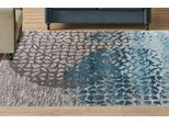 Teppich KAYOOM "Dilan 400", blau, B:160cm H:5mm L:230cm, Polyester, Teppiche, Teppich