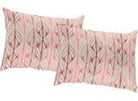 Dekokissen ADAM "Kissenhülle Wave", rosa (rosa, rot, bedruckt), B:50cm L:50cm, Baumwolle, Leinen, Dekokissen_Sitzkissen_Kissenhüllen, aus Bio-Baumwolle, Kissenhülle ohne Füllung, 1 Stück