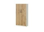 Aktenschrank mit Massivholzfront SOLIDLine ¦ weiß ¦ Maße (cm): B: 80 H: 159,8 T: 40.0