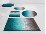my home Badematte »Elif, Badvorleger, Badezimmer Teppich«, rutschhemmend beschichtet, fussbodenheizungsgeeignet-schnell trocknend-strapazierfähig, Ombré-Look, Badteppich, Badematten auch als 3 teiliges Set erhältlich