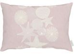 Dekokissen APELT "4708" Gr. 1, rosa (rosa, gemustert), B:35cm H:5cm L:50cm, Polyester, Dekokissen_Sitzkissen_Kissenhüllen, 4708 35X50