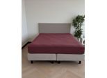 Spannbettlaken KAYORI "Tara", rot, B:100cm L:220cm, Jersey-Elasthan, Obermaterial: 95% Baumwolle, 5% Elasthan (LYCRA), Bettlaken, Spannbettlaken, Hergestellt aus GOTS-zertifizierter Bio-Baumwolle