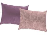 Dekokissen ADAM "Easy Diamond", lila (aubergine, gemustert), B:40cm L:60cm, Baumwolle, Dekokissen_Sitzkissen_Kissenhüllen, Reißverschluss, gemustert, Wendekissenhülle ohne Füllung, 1 Stück